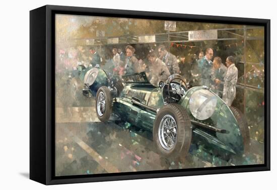 R. Parnell's Maserati-Peter Miller-Framed Stretched Canvas