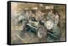 R. Parnell's Maserati-Peter Miller-Framed Stretched Canvas