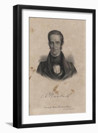 R. Penn Smith, Litho by J.T. Bowen for 'Burton's Gentlemen's Magazine', 1838-Ralph Trombley-Framed Giclee Print
