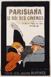 Parisiana Le Roi Des Cinemas Poster-R. Pichon-Framed Stretched Canvas