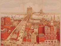 Brooklyn Bridge, circa 1883-R. Schwarz-Framed Stretched Canvas