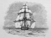 Hms Beagle Among Porpoises Charles Darwin's Research Ship-R.t. Pritchett-Photographic Print