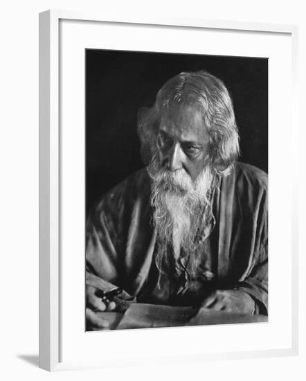 R Tagore, Four Arts 1935-A Musselwhite-Framed Photographic Print