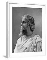 R Tagore, Nobel 1913-null-Framed Photographic Print