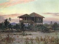 Burma Scenery, Village-R Talbot Kelly-Art Print