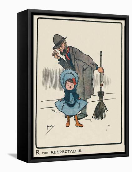 'R the Respectable', 1903-John Hassall-Framed Stretched Canvas