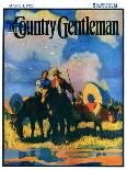 "Wagon Train," Country Gentleman Cover, March 1, 1926-R.W. Crowther-Framed Stretched Canvas