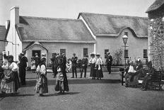 Spinning Wool Yarn, Cliffony, Sligo, 1908-1909-R Welch-Stretched Canvas