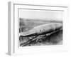 R34 Airship at its Moorings-null-Framed Premium Photographic Print