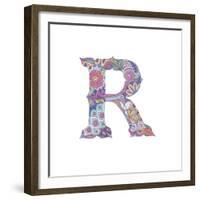 R-Green Girl-Framed Giclee Print