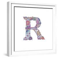 R-Green Girl-Framed Giclee Print