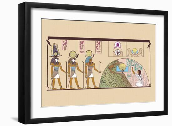 Ra and Harmachis-J. Gardner Wilkinson-Framed Art Print