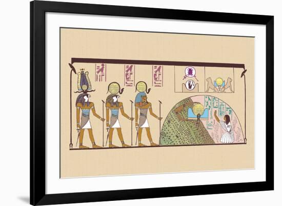 Ra and Harmachis-J. Gardner Wilkinson-Framed Art Print