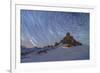 Ra Gusela, Giau Pass, Dolomites, Veneto, Italy. Winter startrail at Giau Pass-ClickAlps-Framed Photographic Print