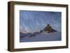 Ra Gusela, Giau Pass, Dolomites, Veneto, Italy. Winter startrail at Giau Pass-ClickAlps-Framed Photographic Print