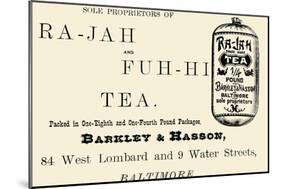 Ra-Jah and Fuh-hi Tea-null-Mounted Art Print