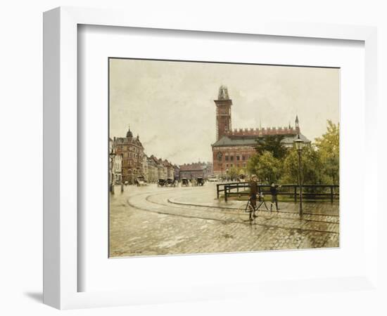 Raadhuspladsen, Copenhagen. 1893-Paul Fischer-Framed Giclee Print