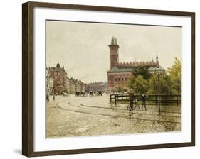 Raadhuspladsen, Copenhagen, 1893-Paul Fischer-Framed Giclee Print