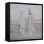 Rabari and White Horse-Lincoln Seligman-Framed Stretched Canvas