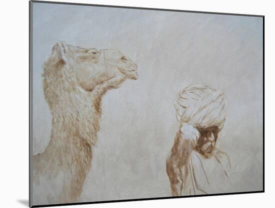 Rabari Leading Camel-Lincoln Seligman-Mounted Giclee Print