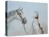 Rabari Leading Grey Horse-Lincoln Seligman-Stretched Canvas