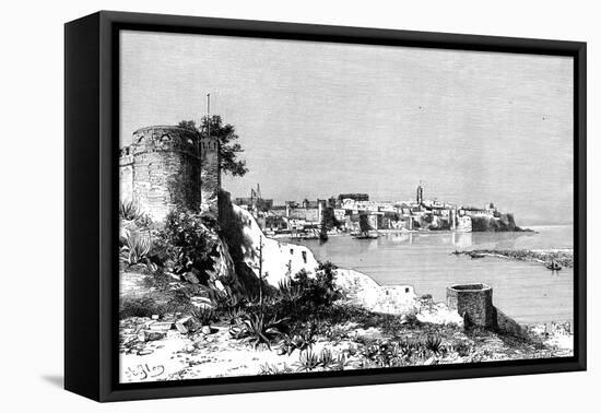 Rabat and the Mouth of the Bu-Regrag River, Morocco, 1895-Meunier-Framed Stretched Canvas