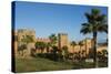 Rabat Morocco Beautiful Kasbah Udaya at Sunset with Palm Trees-Bill Bachmann-Stretched Canvas