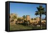 Rabat Morocco Beautiful Kasbah Udaya at Sunset with Palm Trees-Bill Bachmann-Framed Stretched Canvas
