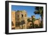 Rabat Morocco Beautiful Kasbah Udaya at Sunset with Palm Trees-Bill Bachmann-Framed Photographic Print