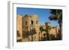 Rabat Morocco Beautiful Kasbah Udaya at Sunset with Palm Trees-Bill Bachmann-Framed Photographic Print
