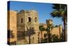 Rabat Morocco Beautiful Kasbah Udaya at Sunset with Palm Trees-Bill Bachmann-Stretched Canvas