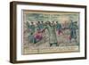 Rabbi Abraham Bloch Offers a Crucifix to a Dying Catholic Soldier and is Hit by a Shell, 1914-18-null-Framed Giclee Print