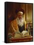 Rabbi Delivering a Sermon-Joseph Jost-Framed Stretched Canvas