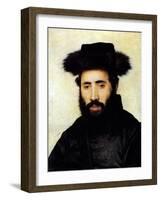 Rabbi from Upper Hungary-Isidor Kaufmann-Framed Art Print