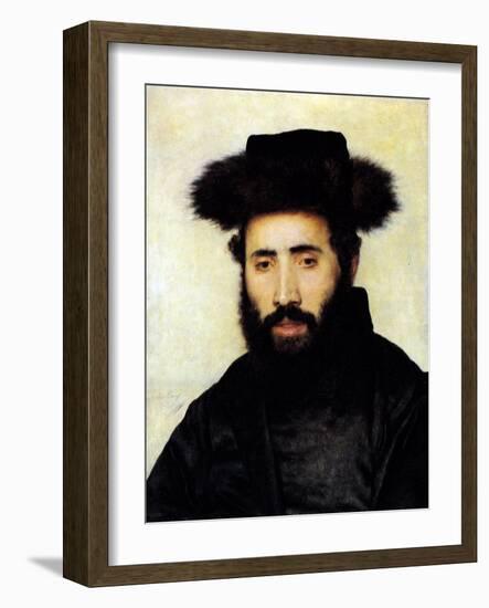 Rabbi from Upper Hungary-Isidor Kaufmann-Framed Art Print