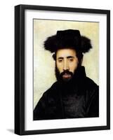 Rabbi from Upper Hungary-Isidor Kaufmann-Framed Art Print