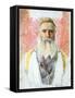 Rabbi in White Frock-Isidor Kaufmann-Framed Stretched Canvas