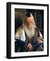 Rabbi Joshua Heshil Holtovski, Leader of the Karlin Chassidic Sect, Praying in Mea Sherin Temple-Alfred Eisenstaedt-Framed Photographic Print