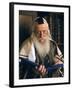 Rabbi Joshua Heshil Holtovski, Leader of the Karlin Chassidic Sect, Praying in Mea Sherin Temple-Alfred Eisenstaedt-Framed Photographic Print