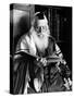 Rabbi Joshua Heshil Holtovski, Leader of the Karlin Chassidic Sect, Praying-Alfred Eisenstaedt-Stretched Canvas