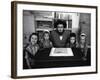 Rabbi Posing with His Young Students Who Are Learning to Read Hebrew at This Orthodox School-Paul Schutzer-Framed Photographic Print