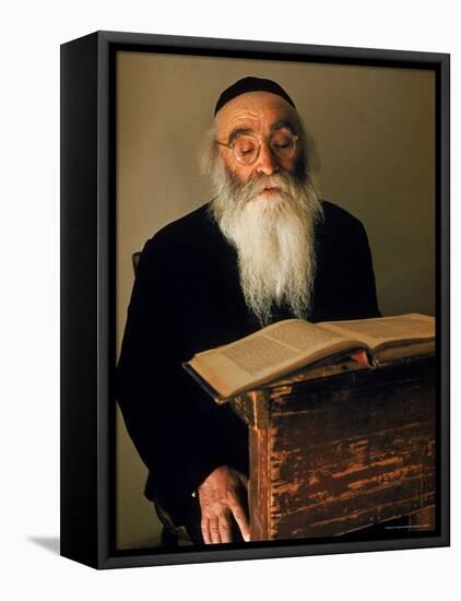 Rabbi Reading the Talmud-Alfred Eisenstaedt-Framed Stretched Canvas