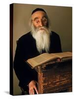 Rabbi Reading the Talmud-Alfred Eisenstaedt-Stretched Canvas