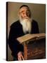 Rabbi Reading the Talmud-Alfred Eisenstaedt-Stretched Canvas