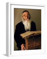 Rabbi Reading the Talmud-Alfred Eisenstaedt-Framed Photographic Print