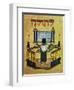 Rabbi Reading Torah, 17th Century Miniature, Jewish Art-null-Framed Premium Giclee Print