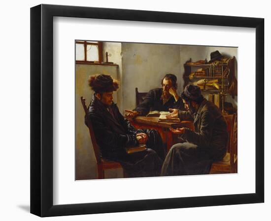 Rabbi's Looking for an Answer-Karl Zwey-Framed Giclee Print