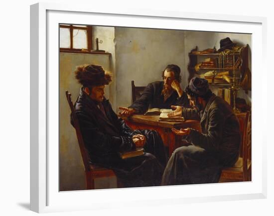 Rabbi's Looking for an Answer-Karl Zwey-Framed Giclee Print