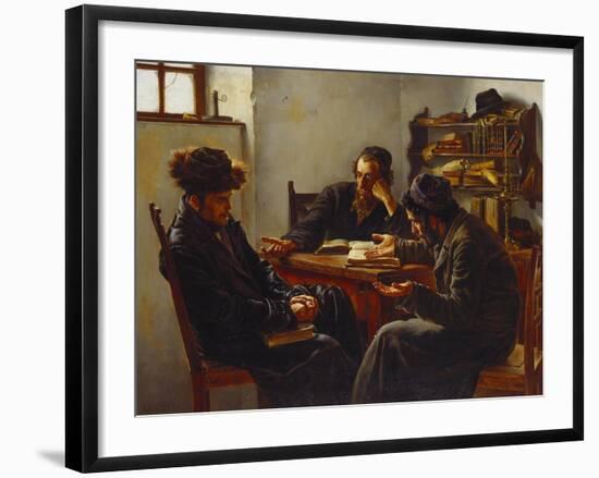 Rabbi's Looking for an Answer-Karl Zwey-Framed Giclee Print