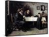 Rabbi's Visit-Isidor Kaufmann-Framed Stretched Canvas